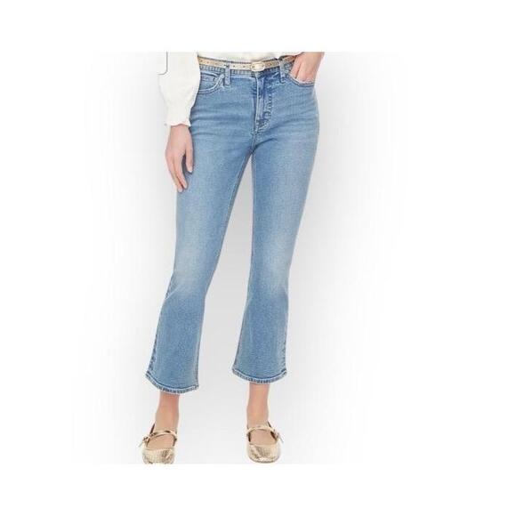 J.Crew Jeans Womens Size 26 Light‎ Blue Cropped Flare Minimalist Retro 90s Y2K - Picture 1 of 9